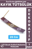 Özel Yüksek Kalite Dekoratif Hediyelik Yoga Chakra Meditasyon Pozitif Enerji OBSİDİAN TAŞI Tütsülük - 1