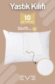 10 Adet Diamon Kapitone Antibakteriyel Fermuarlı Yıkanabilir Otel Lüks Yastık Kılıfı 50x70cm - 1
