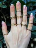 Eklem Yüzük Antik Model 10'lu Ayarlanabilir Eklem Yüzük Seti euy51 thumbnail 3