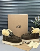 UGG BAĞCIKLI YÜKSEK TABAN DERİ BOT - 1