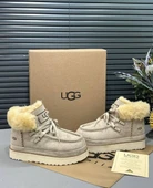 UGG BAĞCIKLI YÜKSEK TABAN DERİ BOT - 1