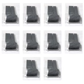 Plastik Gri Renkli Lüx Parti Doğum Günü Çatal - 18 Cm. - 25 Adetlik 10 Paket - 1