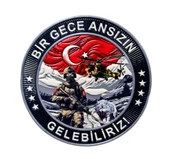 BAYRAK ASKER  PEÇ , BİR GECE ANSIZIN GELEBİLİRİZ - Arma - TPU Patch thumbnail 1