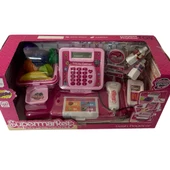 Çocuk Süper Market Pembe Yazar Kasalı Oyuncak - Mavi Su Dünyası - 2