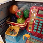 Çocuk Süper Market Yazar Kasalı Oyuncak - Mavi Su Dünyası thumbnail 4