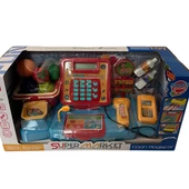 Çocuk Süper Market Yazar Kasalı Oyuncak - Mavi Su Dünyası thumbnail 2
