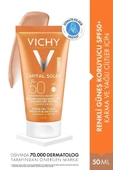 Vichy Capital Soleil Dry Touch Tinted Spf 50+ BB Emulsion 50ml Renkli Güneş Kremi50 ML - 1