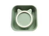 Bobo Bambu Kedi Köpek Mama ve Su Kabı BO-3182 500 ML Yeşil thumbnail 2