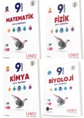 Limit 2025 9. Sınıf Matematik + Fizik + Kimya + Biyoloji Soru Seti 4 Kitap Güncel Müfredat - 1