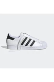ADİDAS SÜPERSTAR  BEYAZ SİYAH UNİSEX SNEAKER AYAKKABI - 4