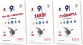 Limit 2025 9. Sınıf Türk Dili + Tarih+ Coğrafya Soru Seti 3 Kitap Güncel Müfredat - 1