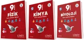 Limit 2025 9. Sınıf Fizik + Kimya + Biyoloji Kaf Seti 3 Kitap Güncel Müfredat - 1