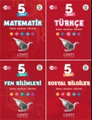Limit 2025 5. Sınıf Matematik + Türkçe + Fen + Sosyal Konu Anlatım Seti 4 Kitap Güncel Müfredat - 1