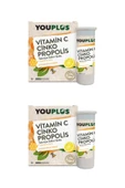 Youplus Vitamin C Çinko Propolis 20 Efervesan Tablet x 2 ADET - 1