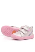 Casso Hakiki Deri Tam Ortopedik Kauçuk Kaymaz Taban Kız Çocuğu Çift Cırtlı İlk Adım Ayakkabı - 5
