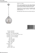 AVONNI AV-4141-1KB Krom Kaplama Modern Avize E27 Metal Kristal 22cm - 4