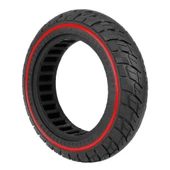 10x2.5 inç Dolgu Lastik Kırmızı Şeritli Scooter Lastiği - 2