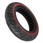 10x2.5 inç Dolgu Lastik Kırmızı Şeritli Scooter Lastiği - 3