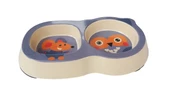 Bobo Bambu İkili Mama ve Su Kabı BO-3140Z ( 200+250ml ) Baykuş thumbnail 1