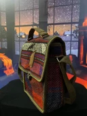 Midi Kilim dokuma otantik bordo askılı omuz çantası - 3