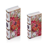 Lilyum Desen 2li Porselen Dekoratif Kitap - 1