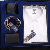 Yorkshire Polo Club Pamuk Gömlek Cüzdan Kravat Kemer Ceyiz Seti - 1