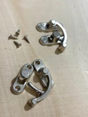 Orta Boy 2 Adet Yay Gözü Kancalı Kilit 28x33 mm Kutu Kilit Nikel - 4