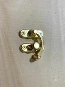 Orta Boy 2 Adet Yay Gözü Kancalı Kilit 28x33 mm Sarı Kutu Kilit - 1