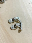 Orta Boy 2 Adet Yay Gözü Kancalı Kilit 28x33 mm Kutu Kilit Nikel - 1