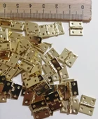 MİNİ TAVLA MENTEŞE 10 ADET 10X11 MM KUTU MODEL MAKET MENTEŞESİ - 1