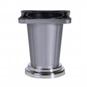 Yıldız Mobilya Masa Puf Sehpa TV Ünitesi Ayağı Saten Krom Baza Ayak 8 cm (4 Adet) - 2