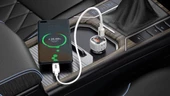 Pell PL-C15 USB-A+ USB-C 38W Turbo Hızlı Araç Şarj Cihazı Type-C to Type-C Kablo - 4