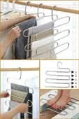 5 Katlı Krom Pantolon Askısı Gardırop Askı Eşarp Şal Havlu Askısı Dolap İçi Düzenleyici Askılık - 5
