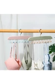 1 Adet 8 Kancalı Mutfak Banyo Dolap Askı Sütyen Kemer Kravat Eşarp Takı Elbise Çanta Askısı - 7