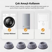 4 lü Beyaz Eşya Ayağı Çamaşır Makinası Altlığı Titreşim Önleyici Yükseltici Kaydırmaz Ayak - 5