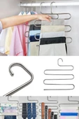 5 Katlı Krom Pantolon Askısı Gardırop Askı Eşarp Şal Havlu Askısı Dolap İçi Düzenleyici Askılık - 7