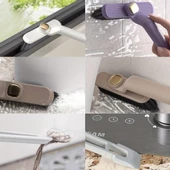 360 Döner Başlıklı Cımbızlı Detay Temizlik Fırçası Derz Fayans Klozet Köşe Oluk Temizleme Fırçası thumbnail 5