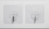 5 Adet Güçlü Şeffaf Yapışkan Duvar Askılar Banyo Mutfak Dolap Havlu Kanca Askısı Askı - 3