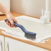 28 cm Cımbızlı Temizlik Fırça Derz Zemin Banyo Fayans Mutfak Klozet Köşe Oluk Temizleme Fırçası - 8