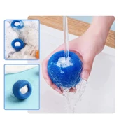 6 x 5 cm Kedi Köpek Tüy Saç Temizleyici Top Çamaşır Makinesi Kıl Toplama Topu Kırışık Önleyici - 4