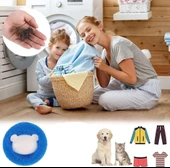 6 x 5 cm Kedi Köpek Tüy Saç Temizleyici Top Çamaşır Makinesi Kıl Toplama Topu Kırışık Önleyici - 7