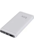 Bix BXPB11 10000MAH 20W Pd Type-C ve Usb-A Scp 22.5W Qc 3.0 18W Çift Çıkışlı LED Ekranlı Powerbank Beyaz - 1