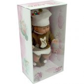 Galtoys Yeni Doğmuş Kahve Bej Elbiseli Azra Bebek GLT1128-B - 2