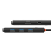 BASEUS LITE 5IN1 WKQX040001 TYPE-C HUB DOCK STATION ÇIKIS:3XUSB/TYPE-C/HDMI GIRIS:TYPE-C - 2