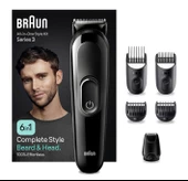 Braun Series 3 MGK3420 Hepsi Bir Arada Şekillendirme Seti 6’sı 1 Arada Erkek Bakım Kiti - 1