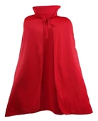 Kırmızı Renk Yakalı Pelerin 120 Cm thumbnail 2