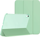 İpad 10. Nesil 10.9 / A16 2025 Uyumlu Kılıf Uyku Modlu Pu Deri Smart Standlı A2696 A2757 A3355 A3356  AÇIK YEŞİL thumbnail 1