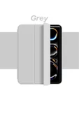 Apple Ipad Pro 11 Inç M4 2024 Kılıf Flip Smart Standlı Akıllı Kapak Uyku Modlu Smart Cover Case  GRİ - 2