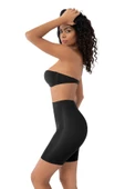 SYNOPE İz Yapmaz Toparlayıcı Lazer Kesim Basen Göbek Toparlayıcı Kadın Paçalı Korse Siyah thumbnail 2