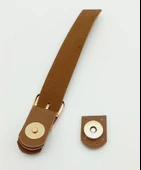 Çanta Aksesuar Tek Kat 18 Cm Suni Deri Taba Kapak Light Gold Metal - 2
